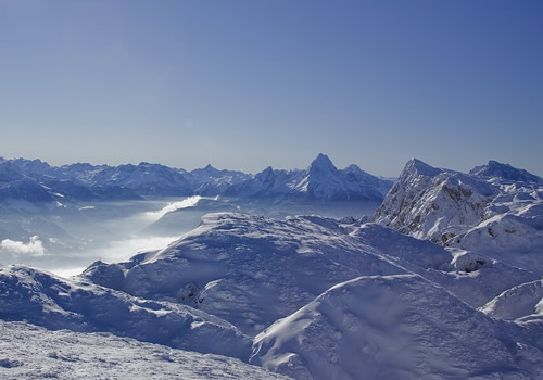 Untersberg mit Blick auf Watzmann